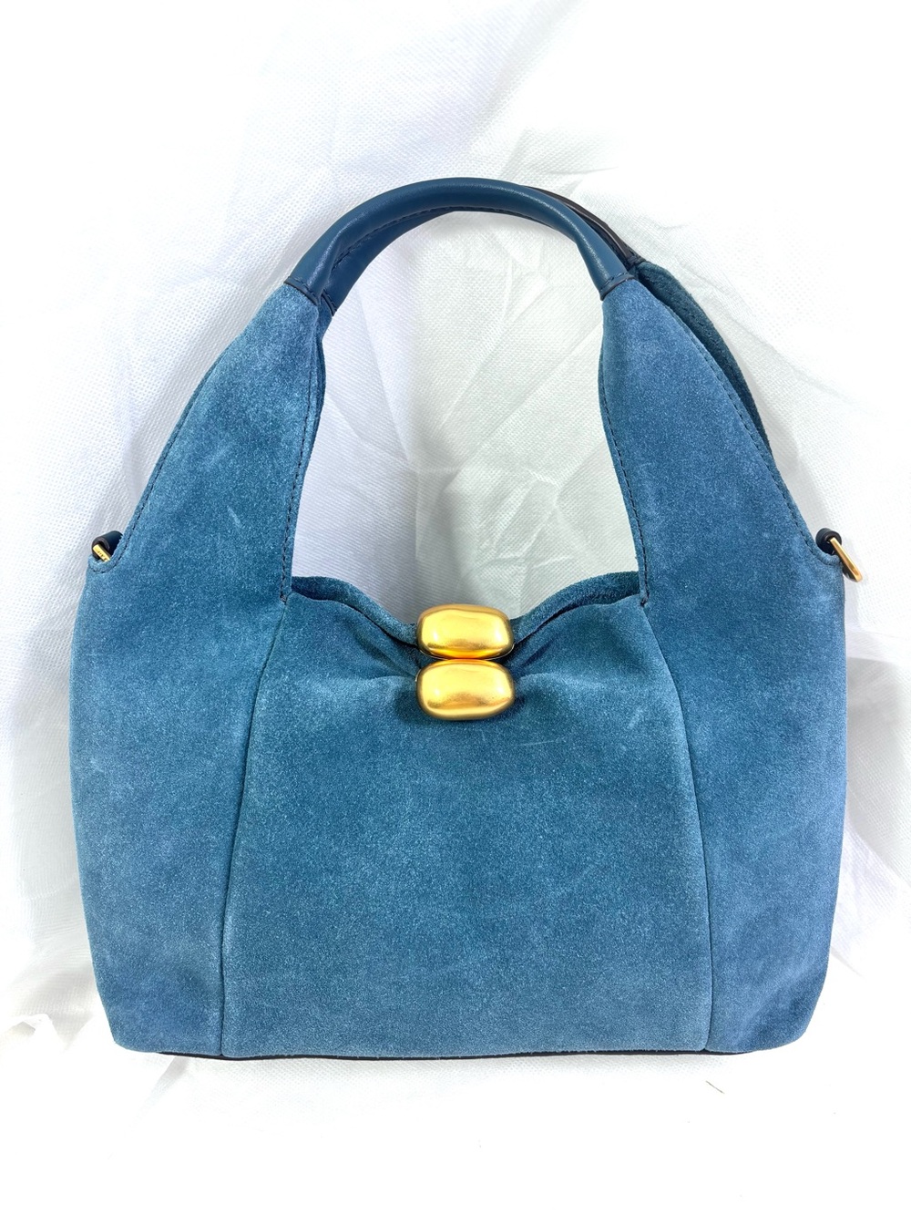 Donna Karan Organza Suede Sm Shoulder Bag.